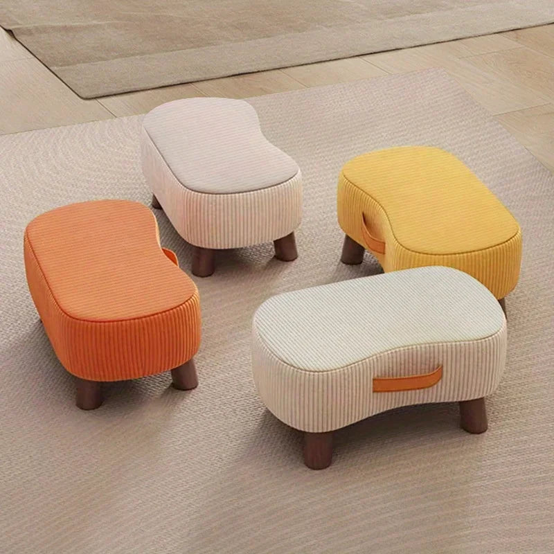 Nordic Shoe Changing Stool Ottoman Footrest