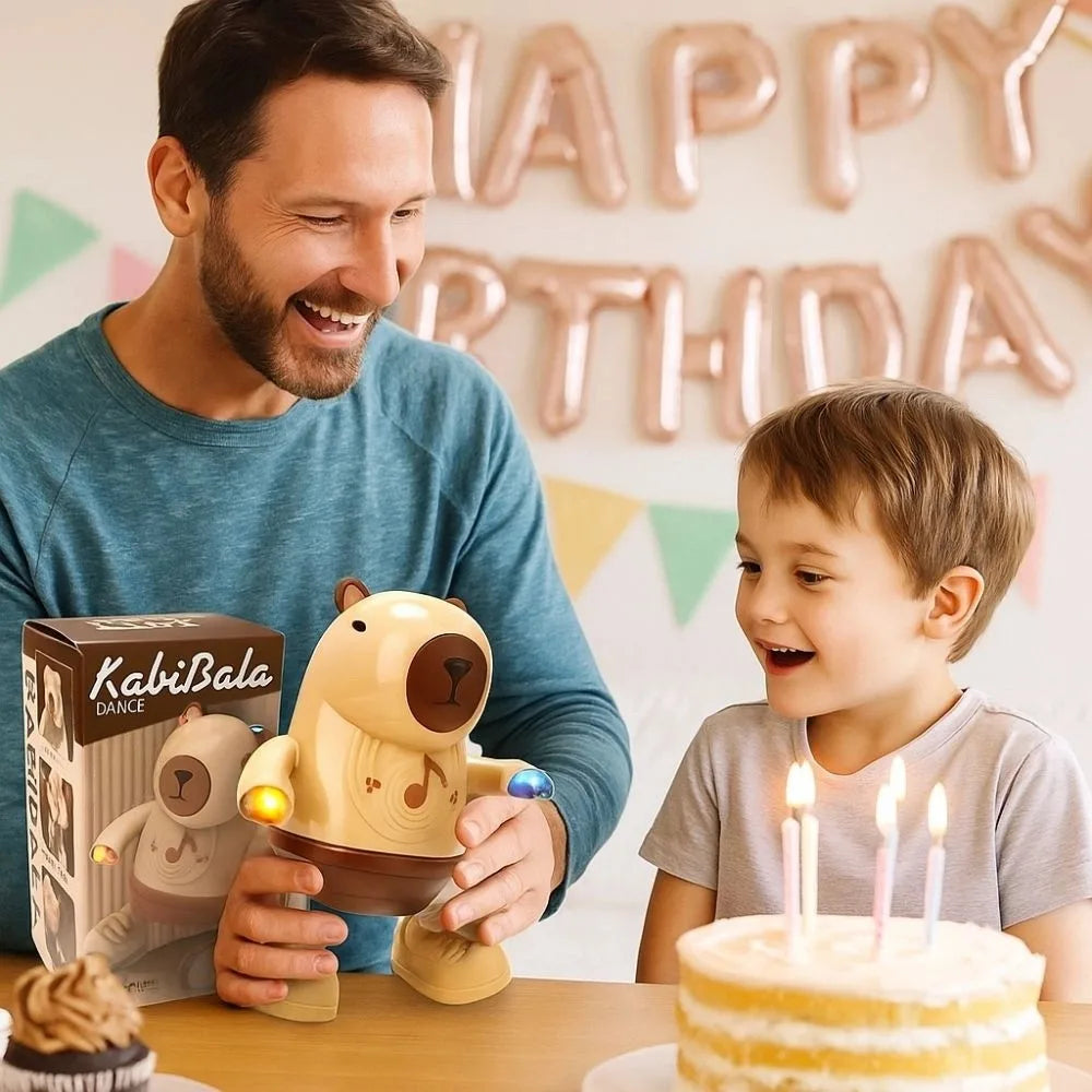 Electric Dancing Capybara Toy with Music, Lights & Swinging Arms