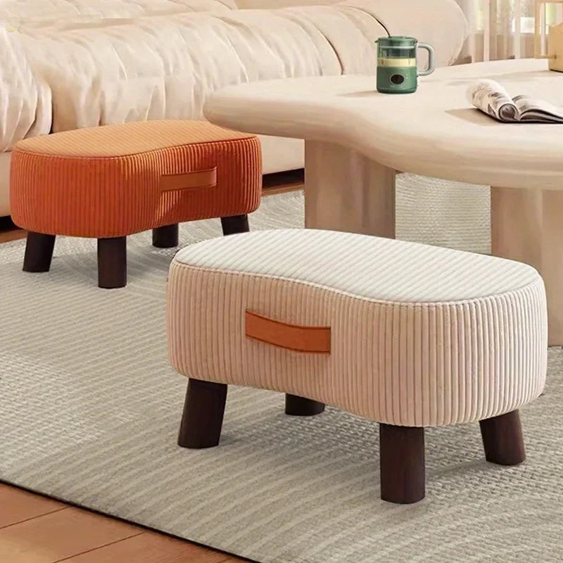 Nordic Shoe Changing Stool Ottoman Footrest