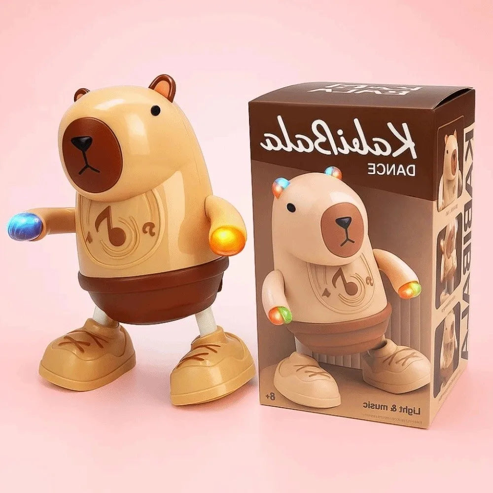 Electric Dancing Capybara Toy with Music, Lights & Swinging Arms